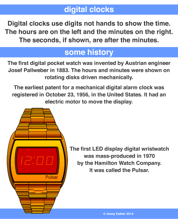 Digital Clock A Maths Dictionary For Kids Quick Reference By Jenny Eather